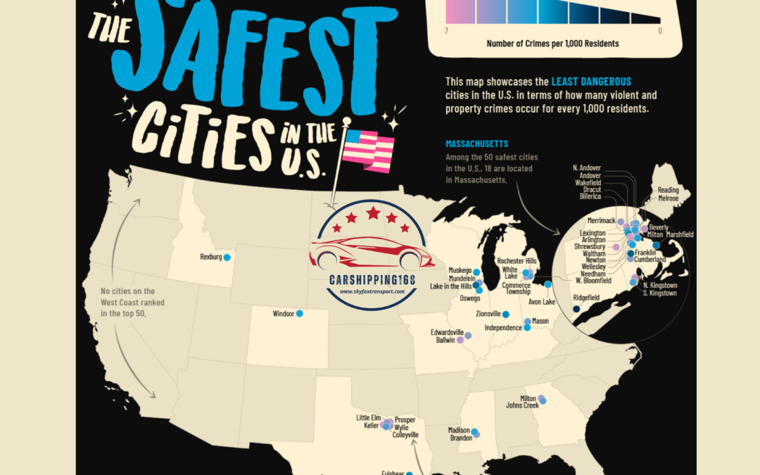 Exploring the Safest Cities to Reside in the United States: Massachusetts Leading the Way with 18 Cities on the List